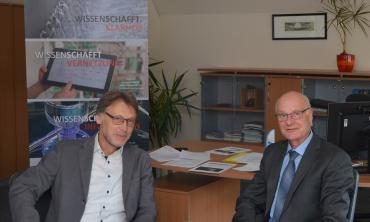 Prof. Strackeljan (li.) und Prof. Jumar (re.) (c) ifak