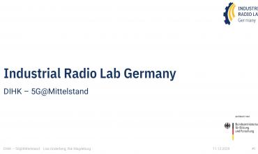 Vortrag DIHK Roadshow 5G@Mittelstand