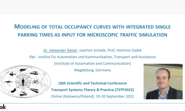 Vortrag auf der Technical Conference TSTP 2022