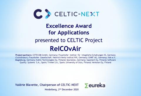 Auszeichnung Celtic Next Excellence Award